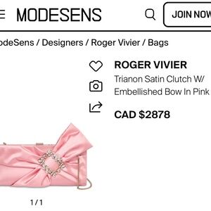 Roger Vivier Satin Bag